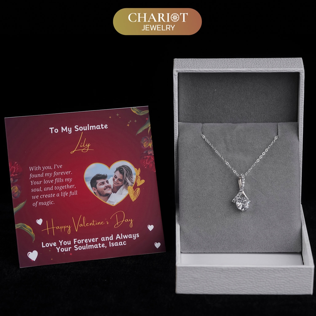Dây chuyền bạc DCJ03 s925 giọt nước sang trọng nữ tính, quà tặng Valentine, ChariotJewelry