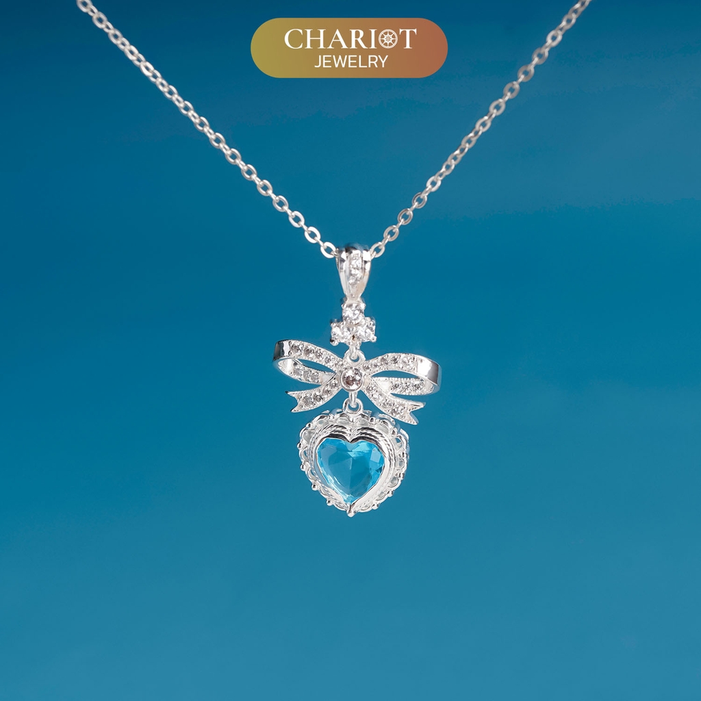 Dây chuyền DCJ04 bạc s925 Eternal Love sang trọng, thanh lịch, quà tặng Valentine ý nghĩa, ChariotJewelry