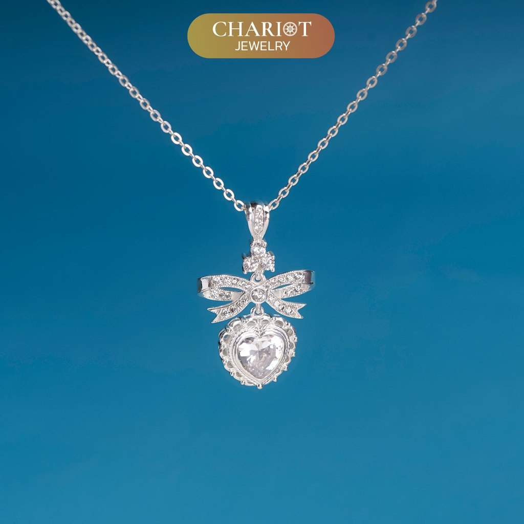 Dây chuyền DCJ04 bạc s925 Eternal Love sang trọng, thanh lịch, quà tặng Valentine ý nghĩa, ChariotJewelry