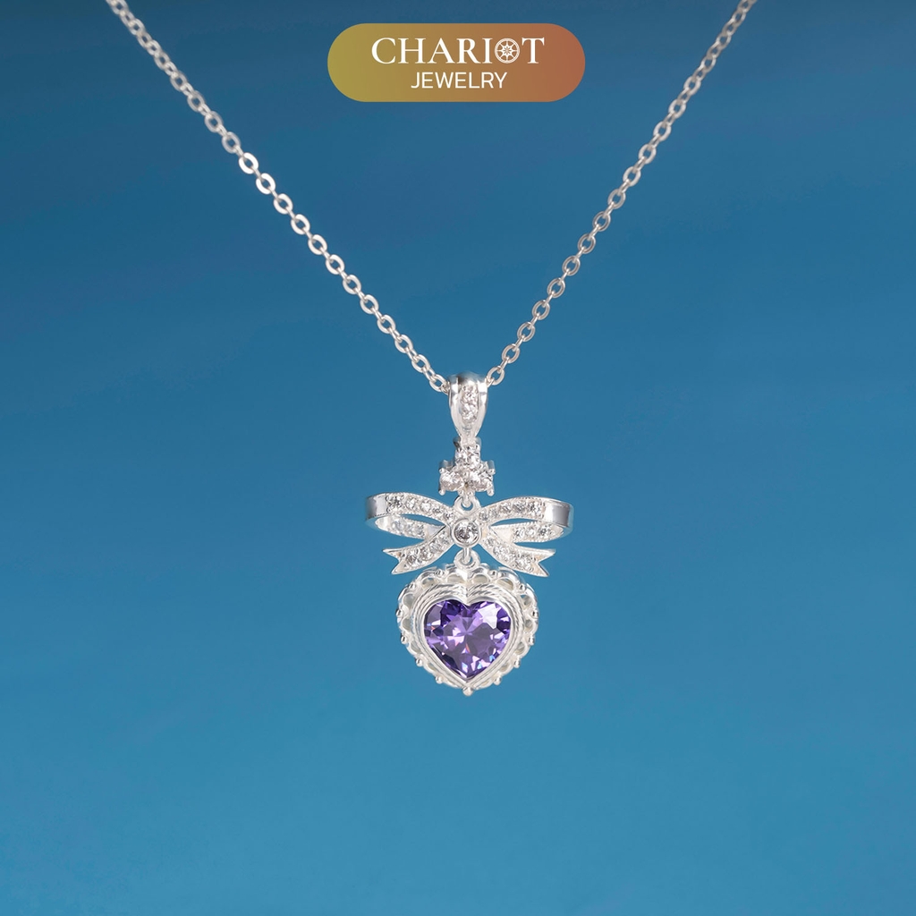 Dây chuyền DCJ04 bạc s925 Eternal Love sang trọng, thanh lịch, quà tặng Valentine ý nghĩa, ChariotJewelry