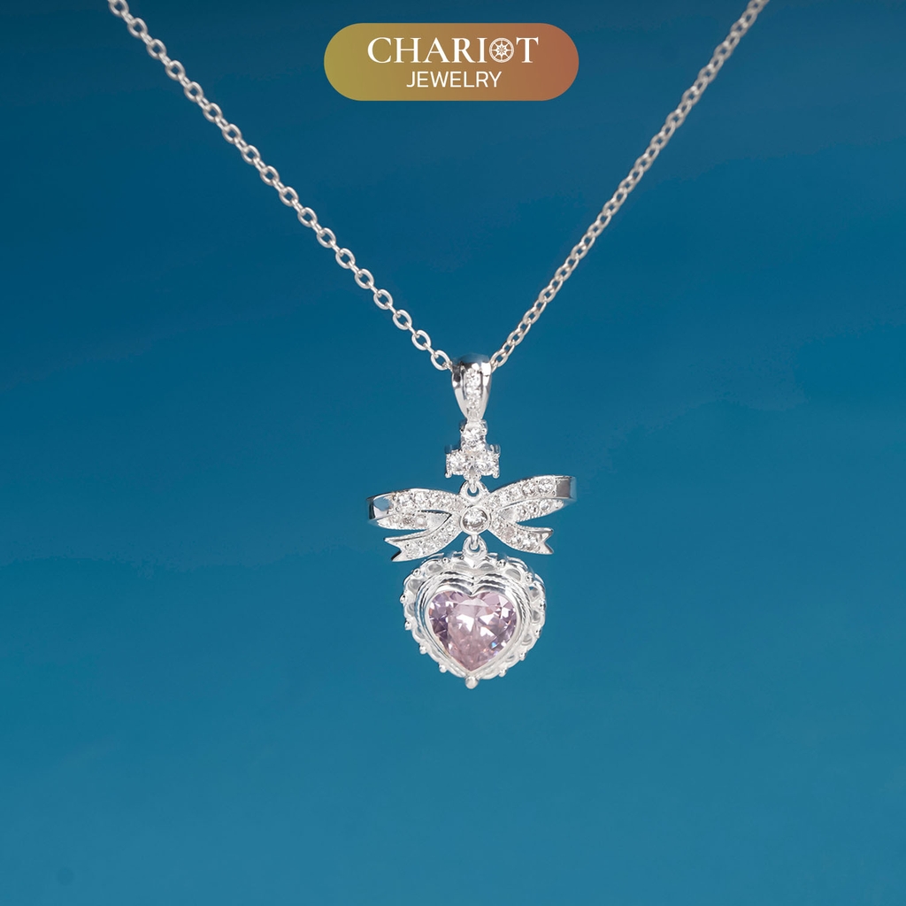 Dây chuyền DCJ04 bạc s925 Eternal Love sang trọng, thanh lịch, quà tặng Valentine ý nghĩa, ChariotJewelry