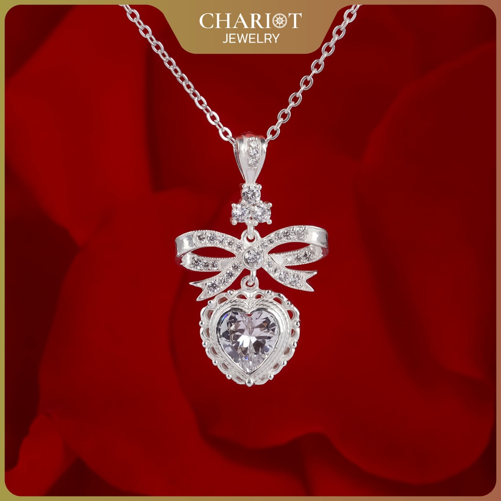 Dây chuyền DCJ04 bạc s925 Eternal Love sang trọng, thanh lịch, quà tặng Valentine ý nghĩa, ChariotJewelry