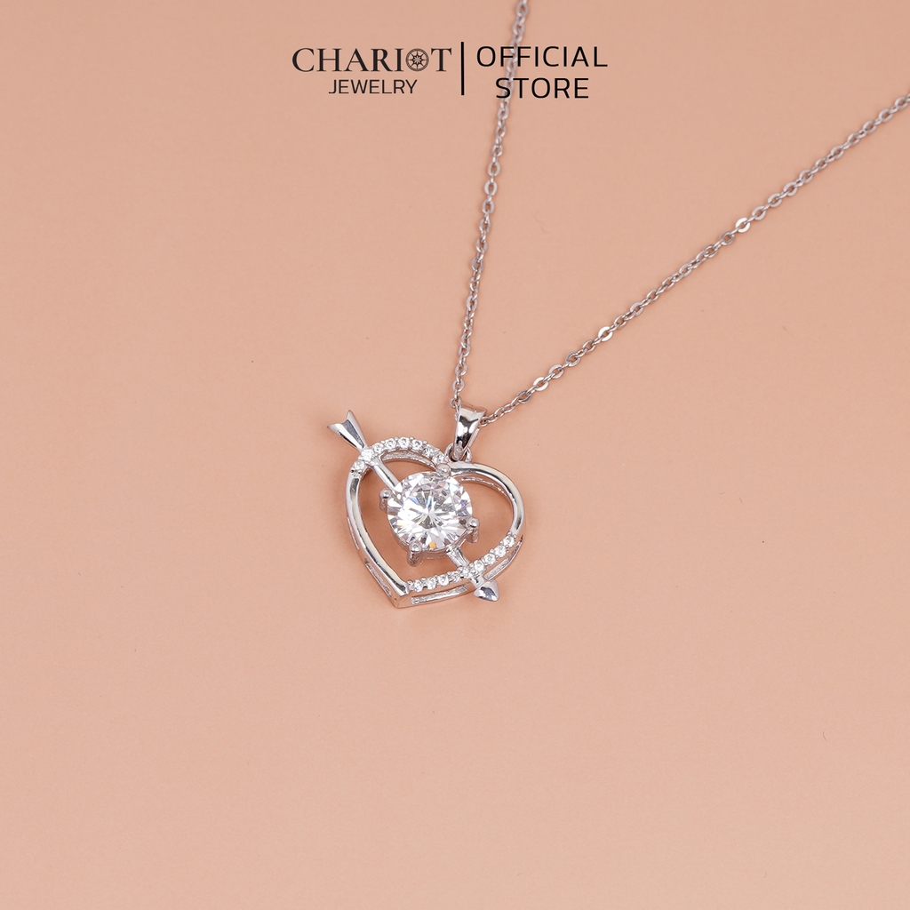 Dây chuyền bạc DCJ10 trái tim thần tiên S925 ChariotJewelry