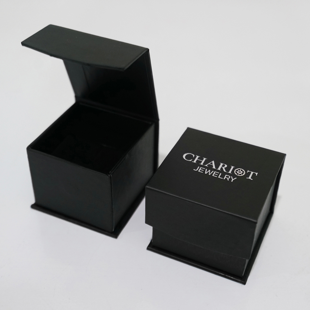 Khuyên tai bạc ECJ67 hoa tuyết đính đá trắng sáng ChariotJewelry