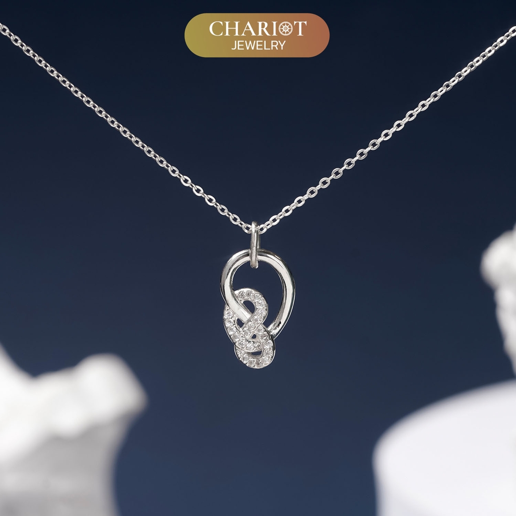 Dây chuyền bạc DCJ18 Tình yêu vĩnh cửu s925 ChariotJewelry
