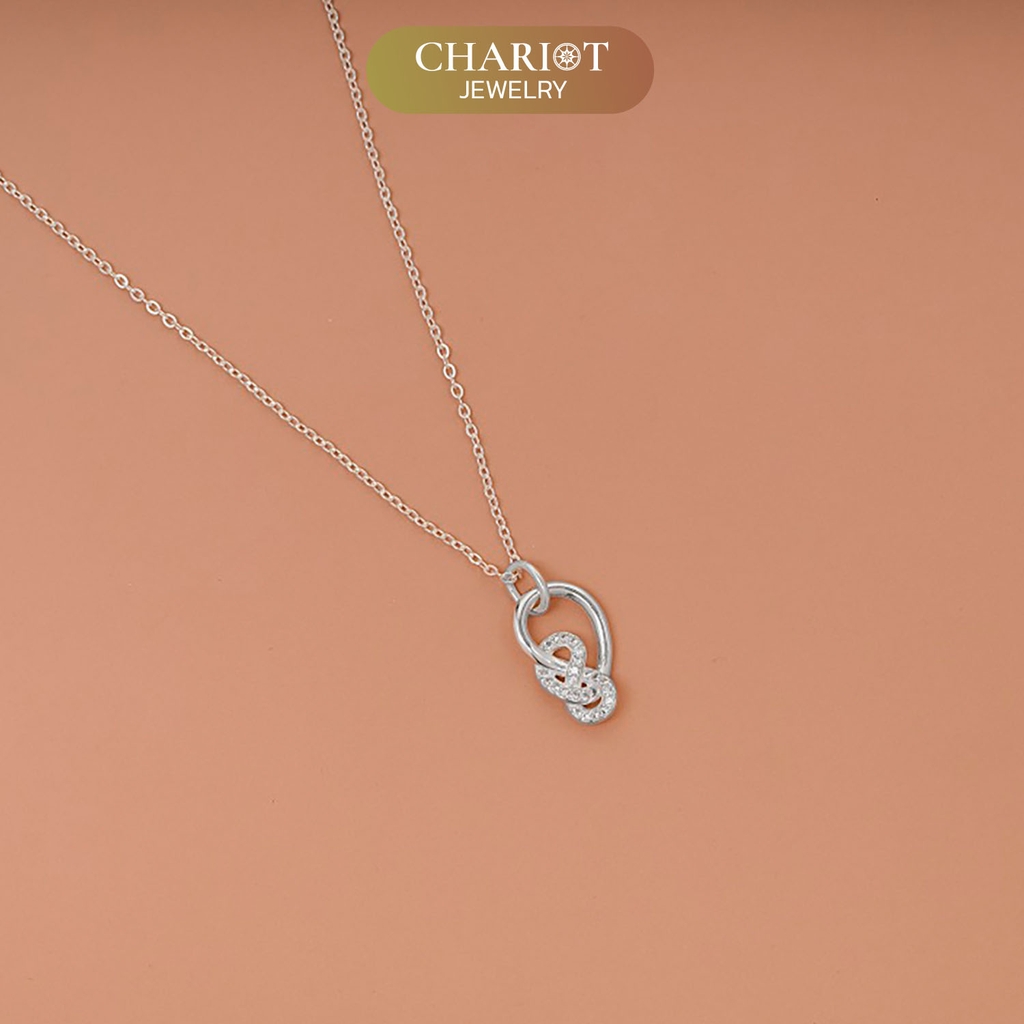 Dây chuyền bạc DCJ18 Tình yêu vĩnh cửu s925 ChariotJewelry