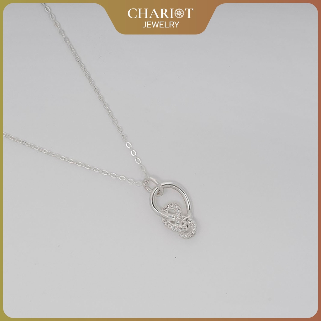Dây chuyền bạc DCJ18 Tình yêu vĩnh cửu s925 ChariotJewelry