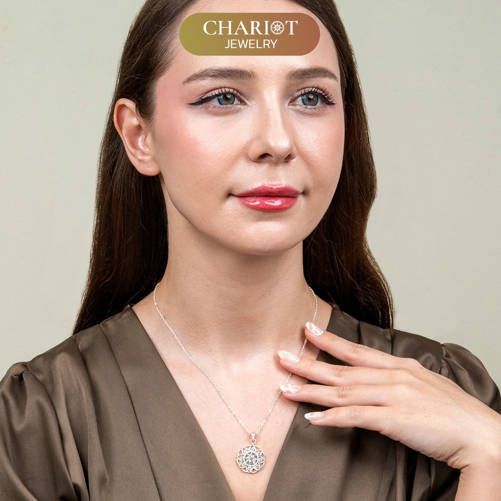 Dây chuyền bạc DCJ19 925 Sun Hill S925 ChariotJewelry