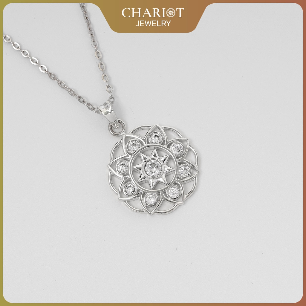 Dây chuyền bạc DCJ19 925 Sun Hill S925 ChariotJewelry