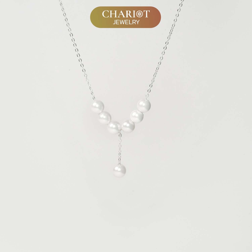 Dây chuyền DCJ81 ngọc trai thanh lịch dịu dàng bạc 925 ChariotJewelry