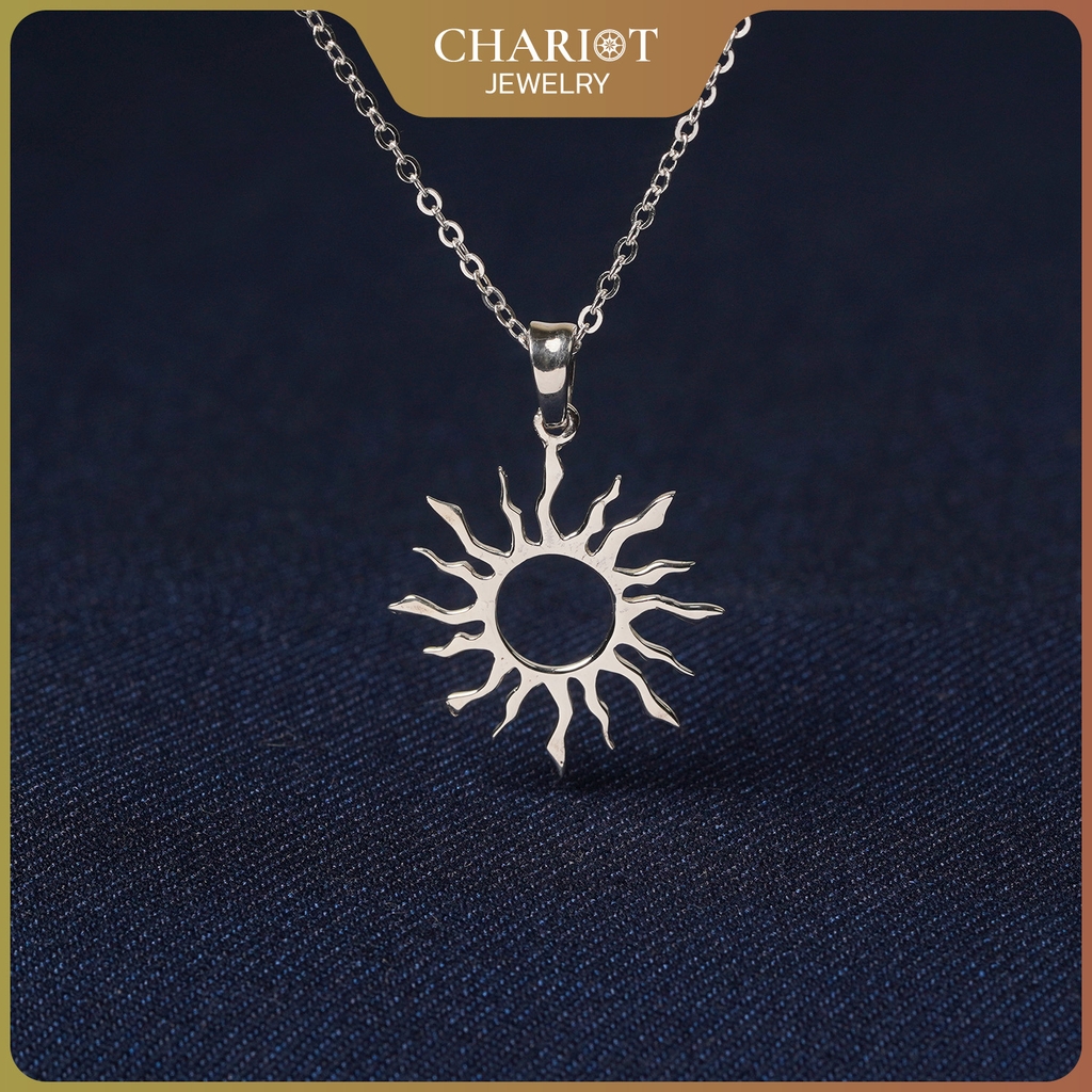 Dây chuyền DCJ66 biểu tượng mặt trời S925 ChariotJewelry