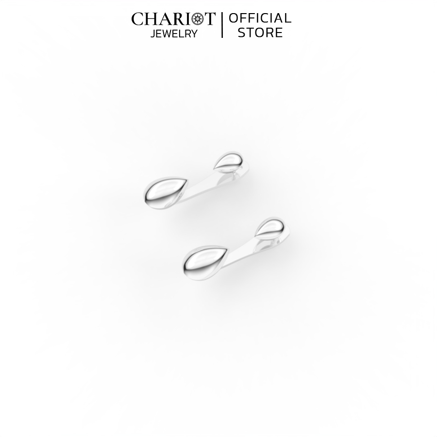 Khuyên Tai Bạc ECJ60 Hình Giọt Nước Chariot Jewelry