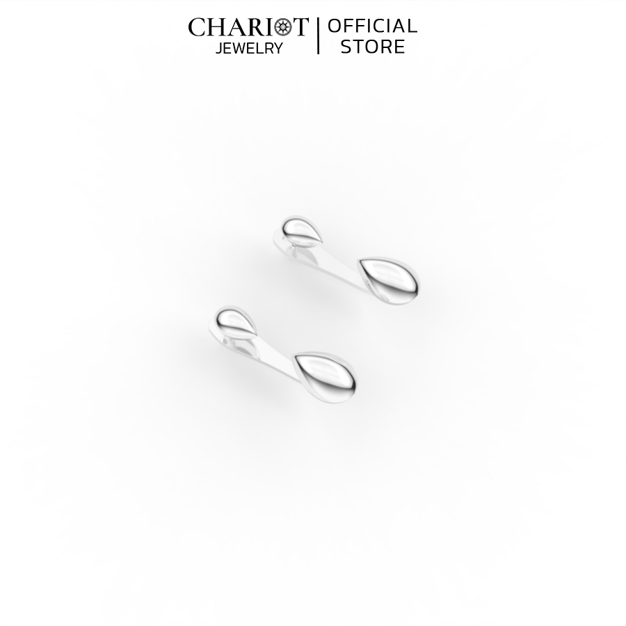 Khuyên Tai Bạc ECJ60 Hình Giọt Nước Chariot Jewelry