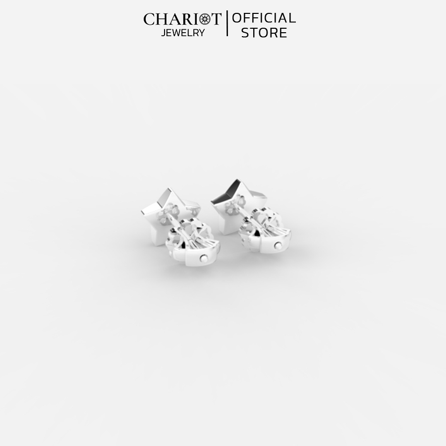 Khuyên Tai Bạc ECJ61 Hình Ngôi Sao Chariot Jewelry