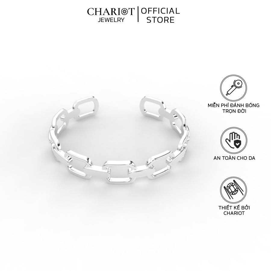 Vòng Tay Bạc BCJ132 Mắt Xích Chariot Jewelry