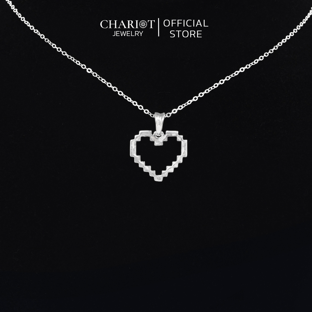 Dây chuyền DCJ93 Trái tim zich zac bạc 925 ChariotJewelry