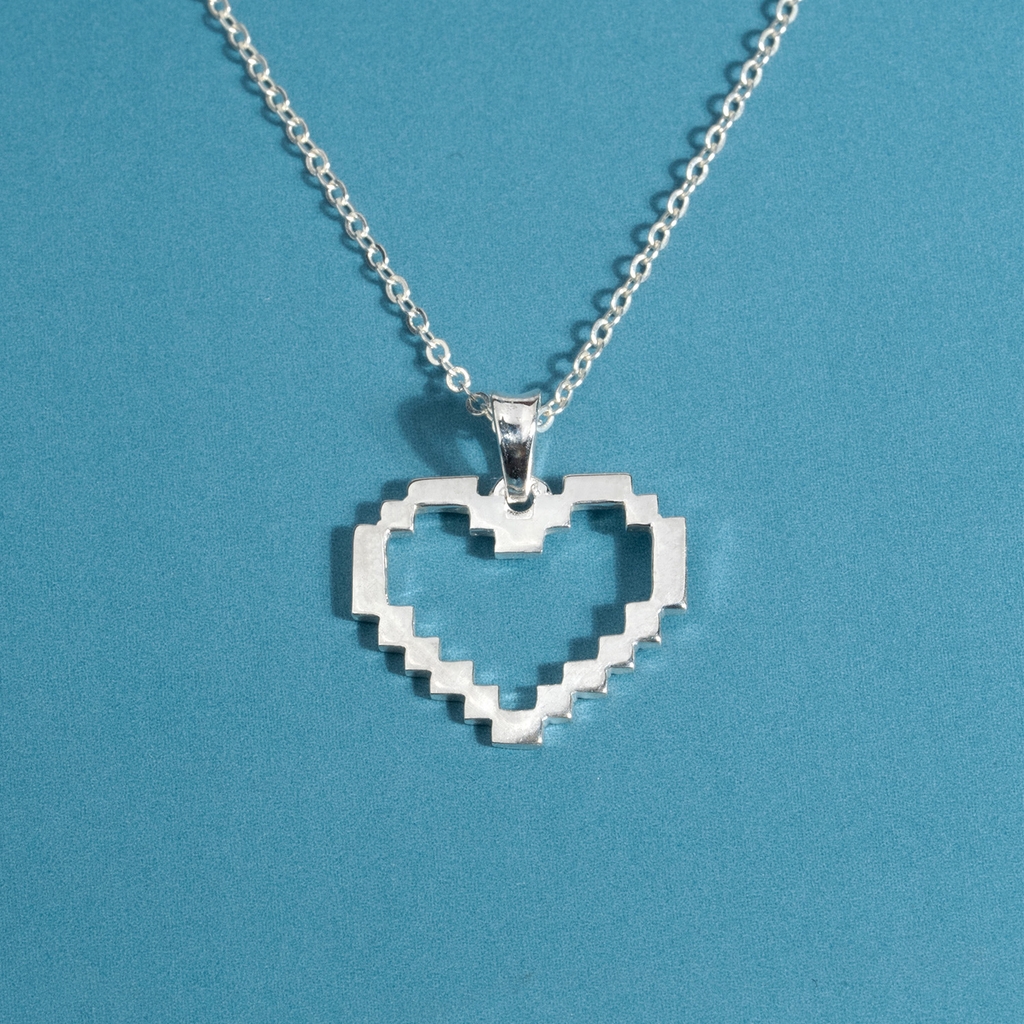 Dây chuyền DCJ93 Trái tim zich zac bạc 925 ChariotJewelry