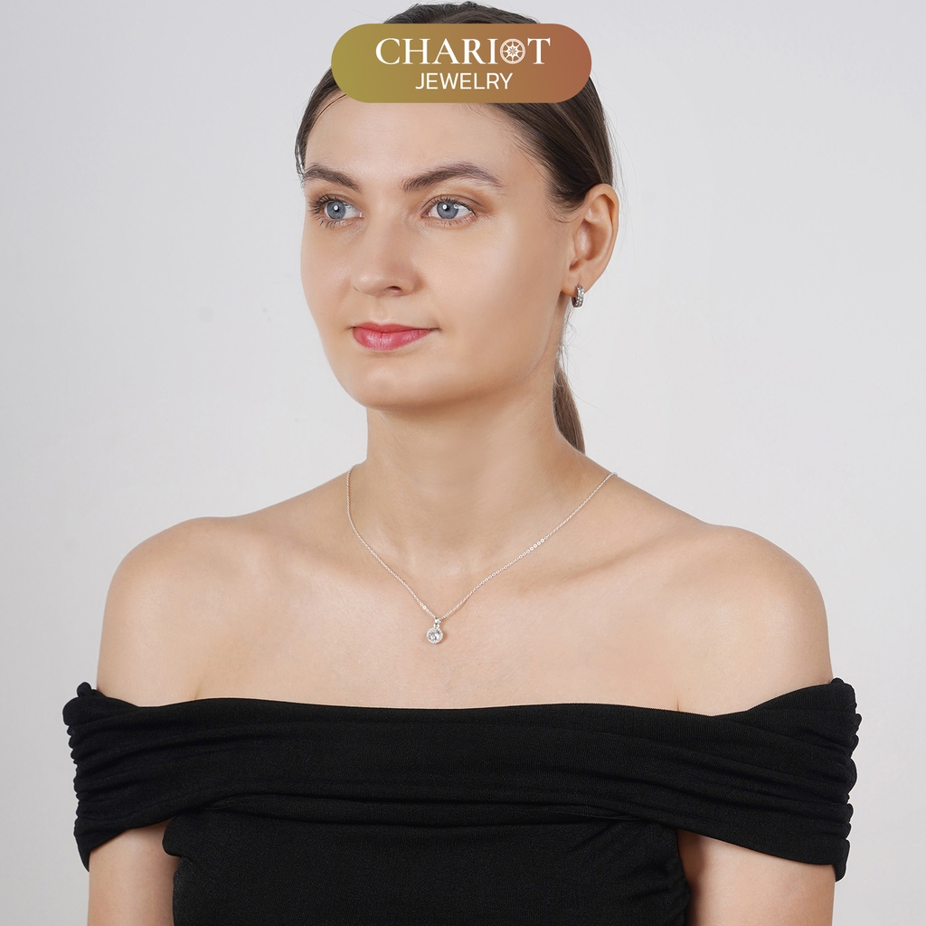 Dây Chuyền Bạc S925 DCJ119 Mặt Hình Trái Tim Chariot Jewelry