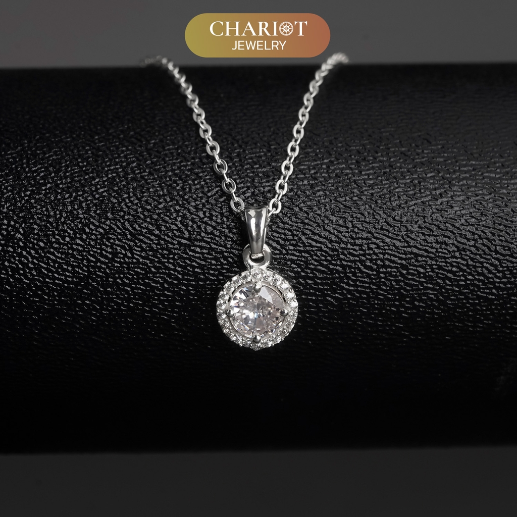 Dây Chuyền Bạc S925 DCJ119 Mặt Hình Trái Tim Chariot Jewelry