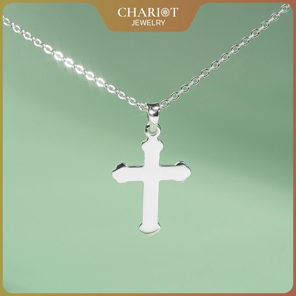 Dây chuyền bạc s925 DCJ184 Chữ thập thanh lịch Chariot Jewelry