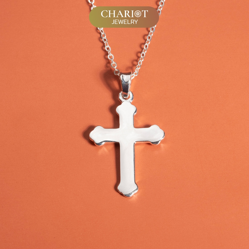 Dây chuyền bạc s925 DCJ184 Chữ thập thanh lịch Chariot Jewelry
