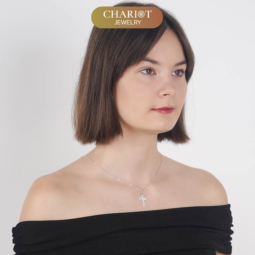 Dây chuyền bạc s925 DCJ184 Chữ thập thanh lịch Chariot Jewelry