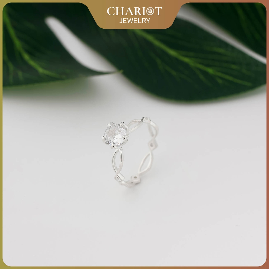 Nhẫn bạc S925 NCJ82 công chúa nhỏ đáng yêu ChariotJewelry