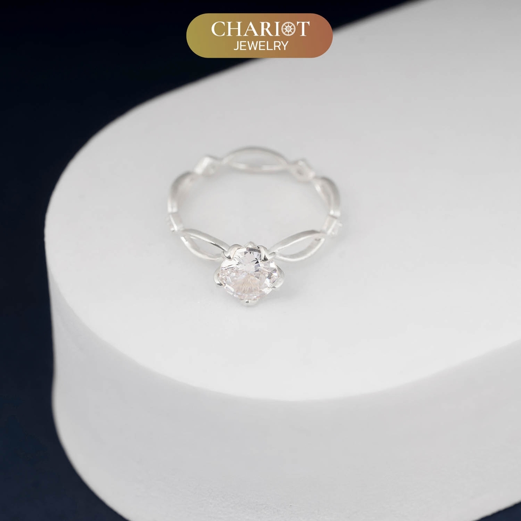 Nhẫn bạc S925 NCJ82 công chúa nhỏ đáng yêu ChariotJewelry
