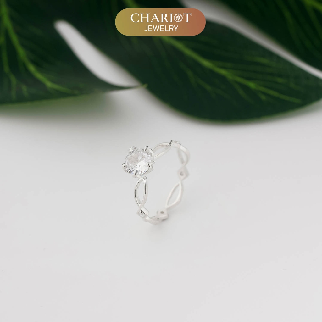 Nhẫn bạc S925 NCJ82 công chúa nhỏ đáng yêu ChariotJewelry