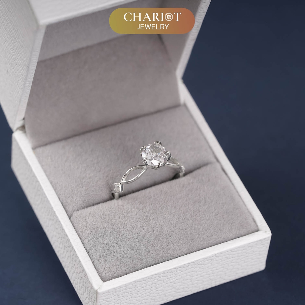 Nhẫn bạc S925 NCJ82 công chúa nhỏ đáng yêu ChariotJewelry