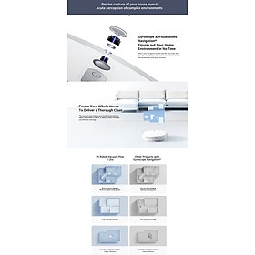 Robot Hút Bụi Xiaomi Vaccum Mop 2 Lite Diện Tích Làm Việc 150 m2 - Hàng Chính Hãng