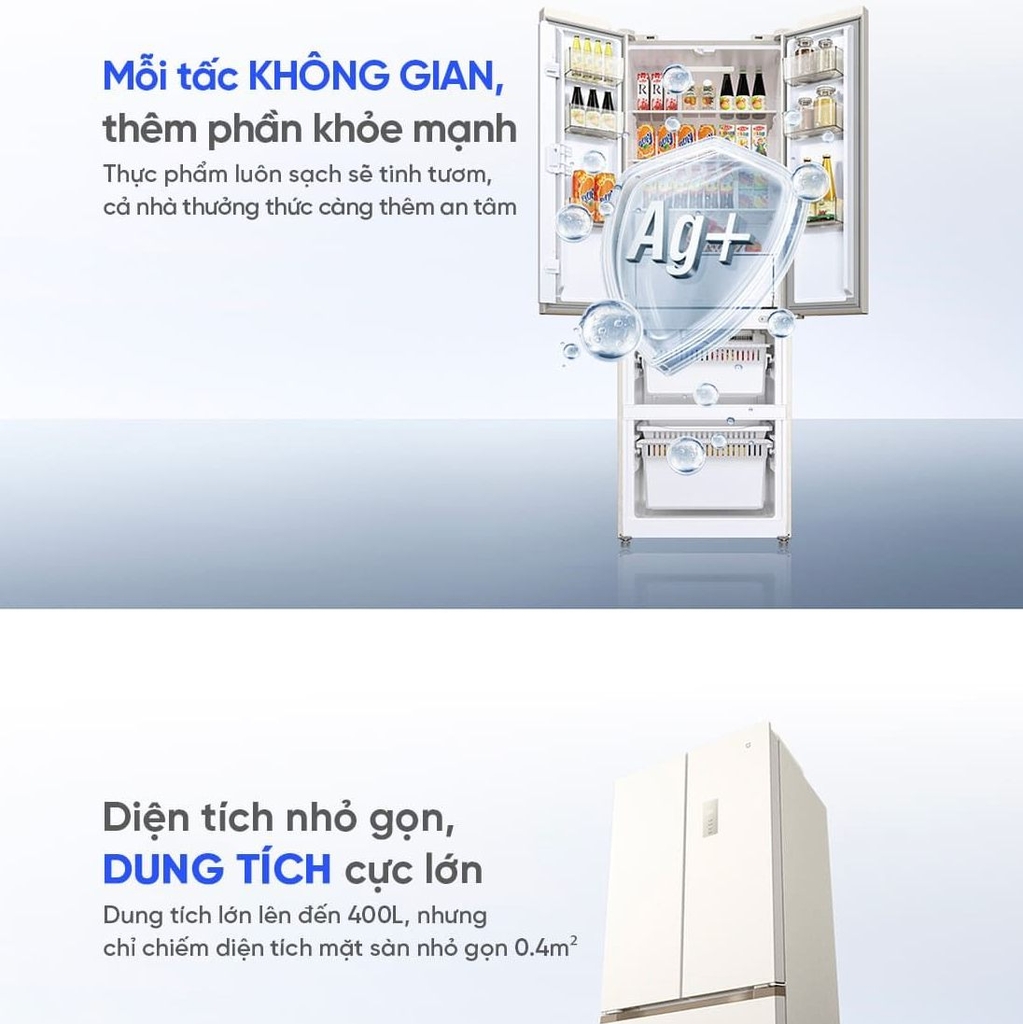Tủ Lạnh Xiaomi Mijia 400L 2026 Làm Đá Tự Động - Ngăn Đông Mềm