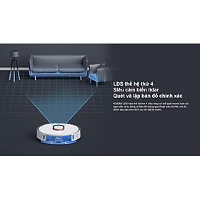 Robot Hút Bụi Lau Nhà Xiaomi Lydsto R3 Đổ Rác Tự Động Khử Trùng Ozon Diệt Khuẩn Lực Hút 3.000 Pa - Hàng Chính Hãng