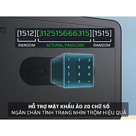 Két Sắt Vân Tay Thông Minh Xiaomi Mijia 6 Chế Độ Mở Khóa, Áp Dụng Công Nghệ Cao Báo Động Kết Nối App Thông Minh - Hàng Chính Hãng