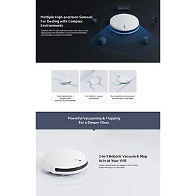 Robot Hút Bụi Xiaomi Vaccum Mop 2 Lite Diện Tích Làm Việc 150 m2 - Hàng Chính Hãng
