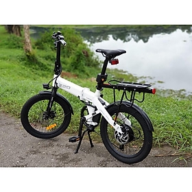 Xe Đạp Điện Trợ Lực Điện Gấp Gọn Xiaomi HIMO Z20 Pin Sử Dụng 80 Km Tốc Độ 25 Km/giờ, Bộ Chuyển Động 6 Cấp, Phanh Cảm Biến Ngắt Điện, Công Suất 250W - Hàng Chính Hãng