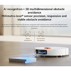 Robot Hút Bụi Lau Nhà Xiaomi Vacuum X10 - Bản Quốc Tế Tự Gom Đổ Rác Tự Động Tạo Bản Đồ Siêu Nhanh, Tự Động Tối Ưu Dọn Dẹp, Camera AI Thông Minh Áp Suất 4000 Pa, Công Suất 46 W - Hàng Chính Hãng