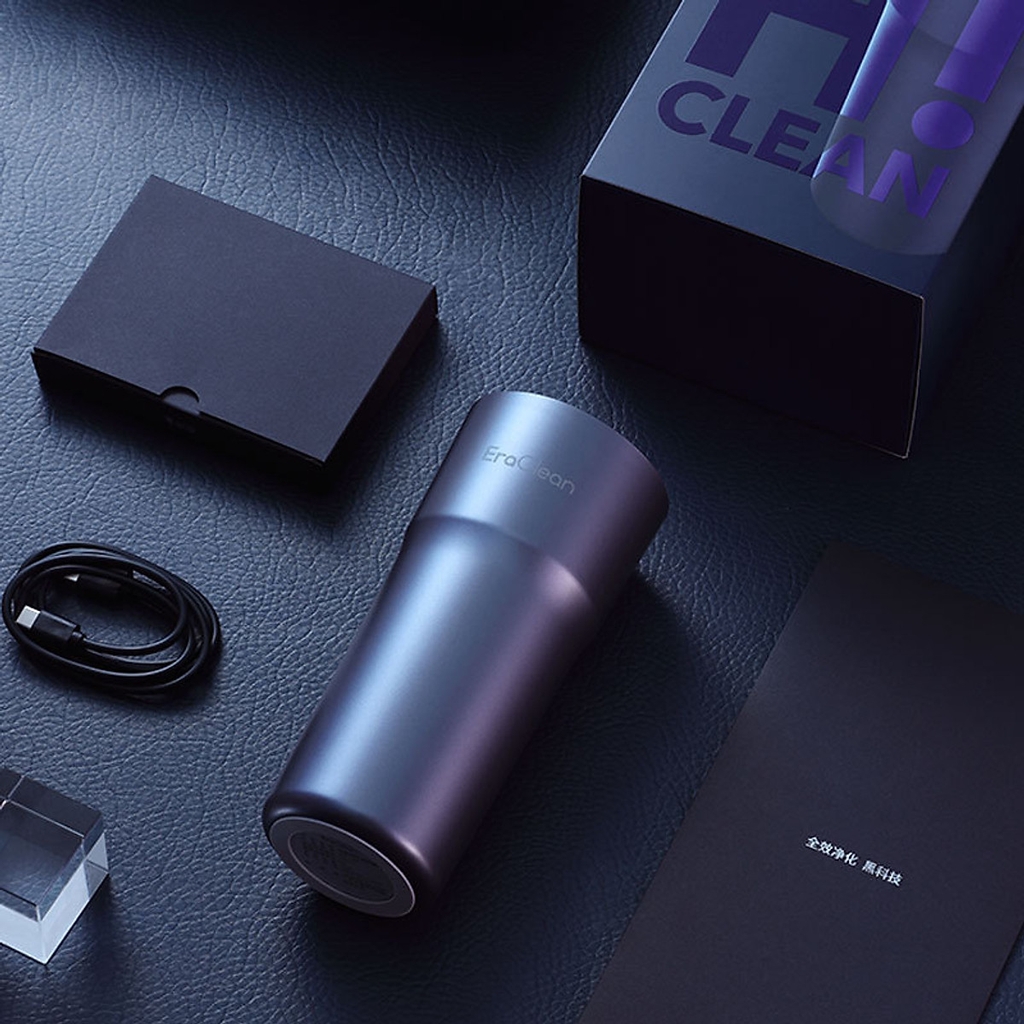 Máy Lọc Không Khí Ô Tô Xiaomi Eraclean CW-C02 Khử Khuẩn Ozon Công Suất 10W - Hàng Nhập Khẩu