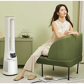 Quạt Không Cánh Midea AMS150E-PB Khử Khuẩn - Hàng Nhập Khẩu