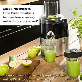 Máy Ép Chậm Kết Hợp Vắt Cam Làm Lạnh Kiêm Thái Lát Rau Củ Quả Magimix Juice Expert 3 Cao Cấp Có Lọc Cặn Sản Xuất Tại Pháp, Dung Tích 400 ML Công Suất 400 W - Nhập Khẩu Đức