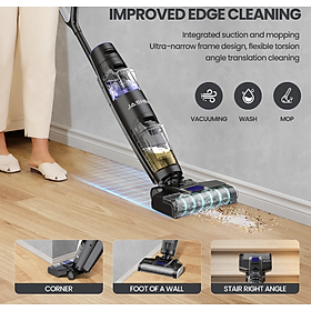 Máy Lau Nhà Jashen F16 Khử Khuẩn UV Lực 10.000 Pa - Bản Quốc Tế