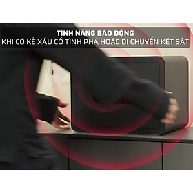 Két Sắt Vân Tay Thông Minh Xiaomi Mijia 6 Chế Độ Mở Khóa, Áp Dụng Công Nghệ Cao Báo Động Kết Nối App Thông Minh - Hàng Chính Hãng