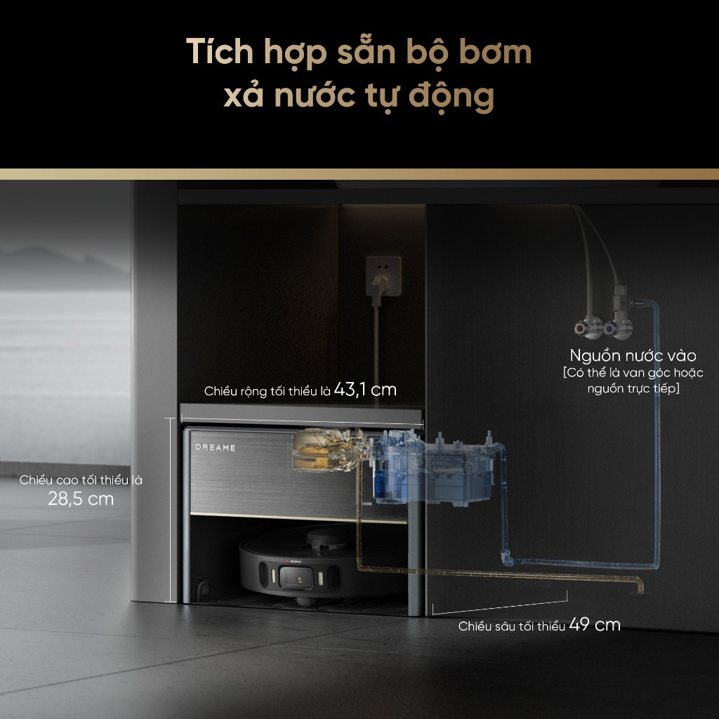 Robot Hút Bụi Lau Nhà Dreame X30 Master Lực 8.300 Pa - Bản Quốc Tế