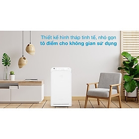 Máy Lọc Không Khí Daikin MCK55TVM6 Công nghệ Streamer 3C Tích Hợp Ion Plasma Lõi Lọc Tuổi Thọ Lên Đến 10 Năm, Diệt Khuẩn Và Lọc Sạch 99,97% Bụi Bẩn, Diện Tích Sử Dụng 40 m2, Công Suất 58W - Hàng Chính Hãng