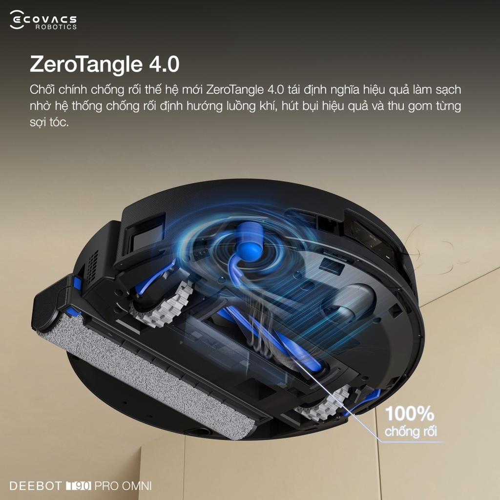 Robot Hút Bụi Lau Nhà Ecovacs Deebot T90 Pro Omni - Bản Quốc Tế