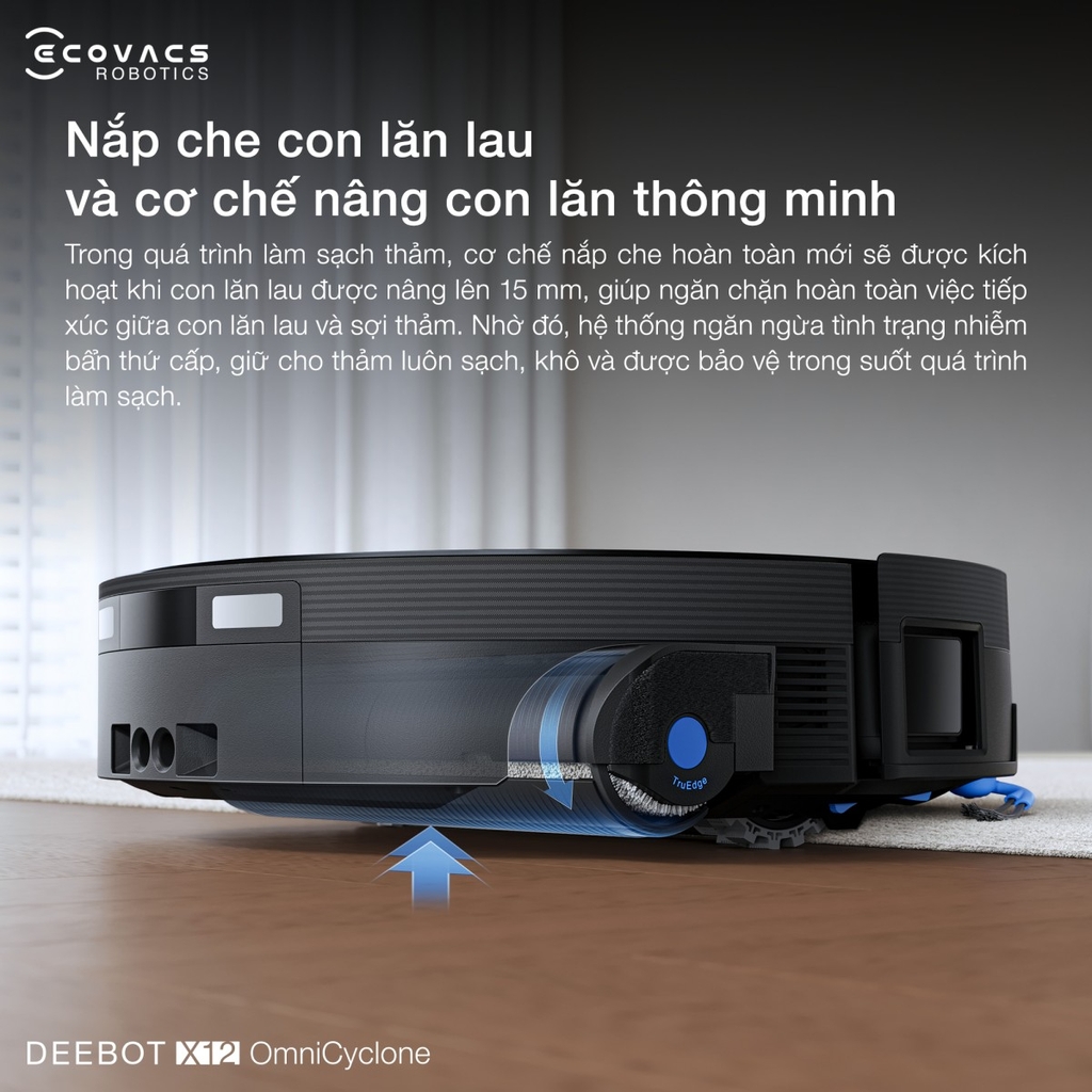 Robot Hút Bụi Lau Nhà Ecovacs Deebot X12 OmniCyclone – Bản Quốc Tế