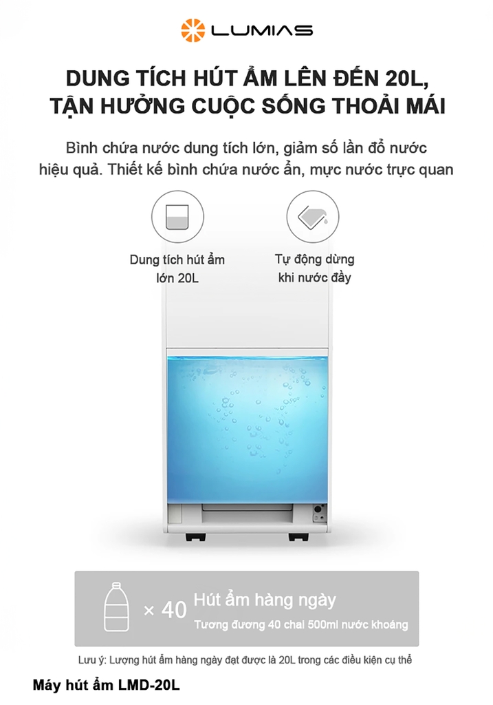 Máy Hút Ẩm Lumias LMD-20L - Bản Quốc Tế