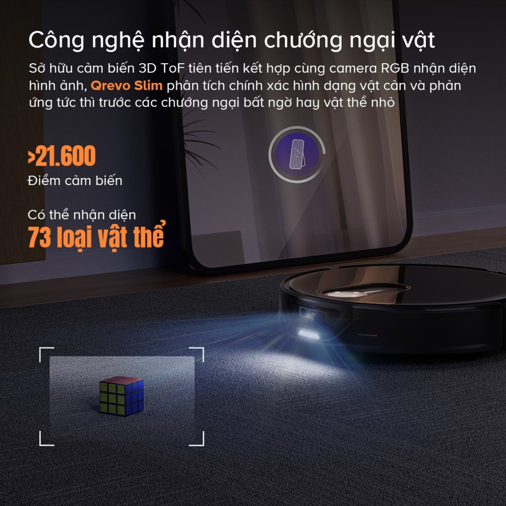 Robot Hút Bụi Lau Nhà Roborock Q Revo Slim - Bản Quốc Tế