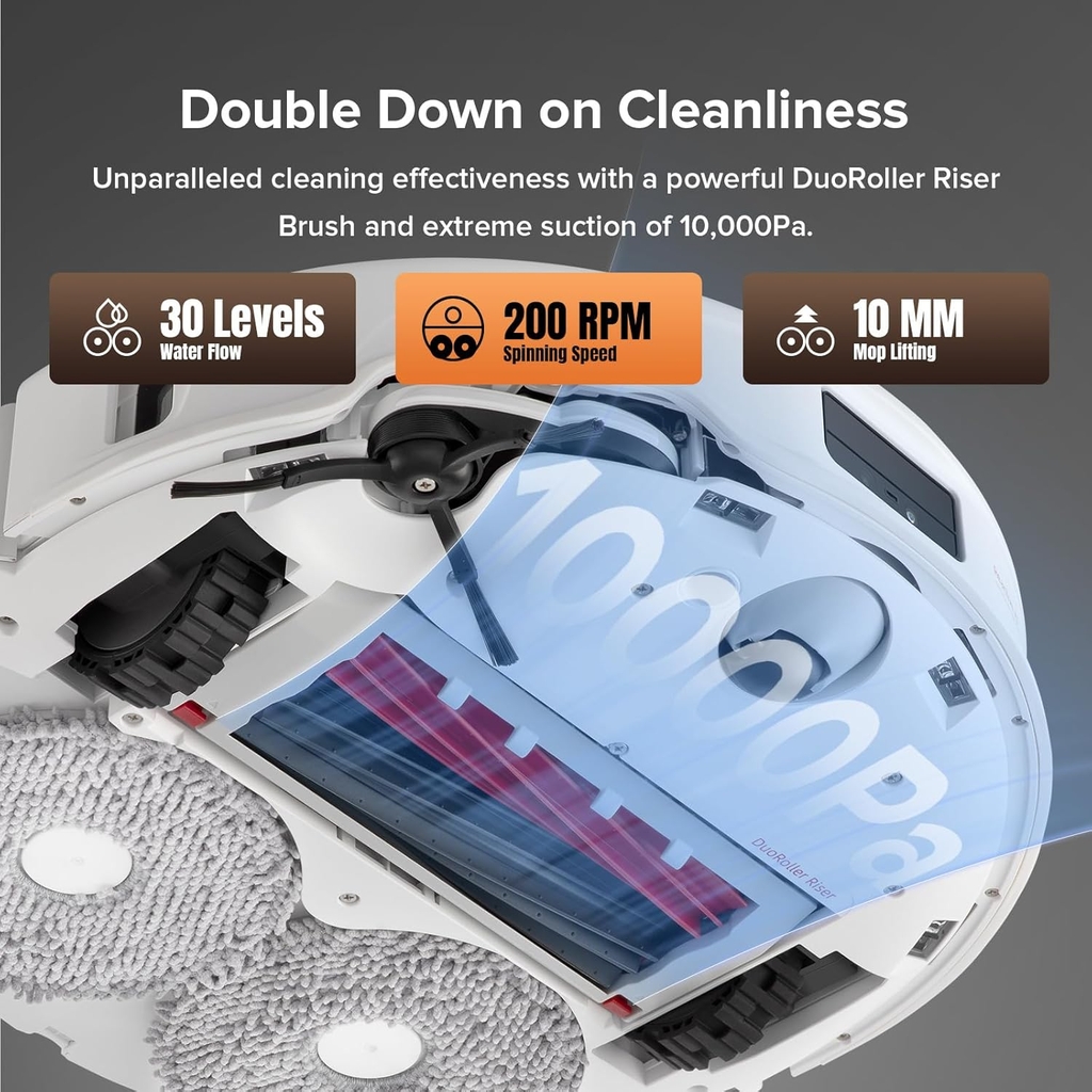Robot Lau Nhà Roborock Q Revo Master - Hàng Chính Hãng