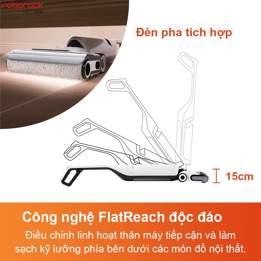Máy Hút Bụi Lau Nhà Roborock Flexi Pro 180 Độ - Hàng Chính Hãng